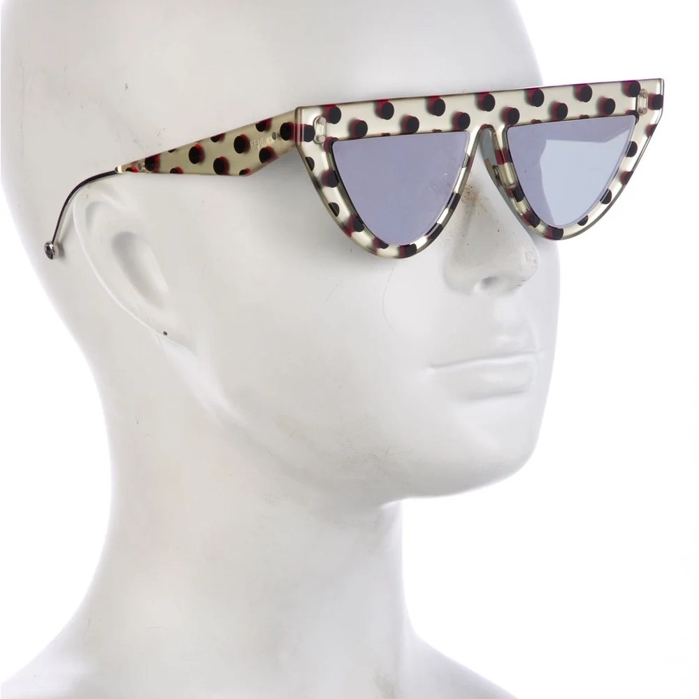 Fendi Cat Eye Tinted Polka Dot Sunglasses